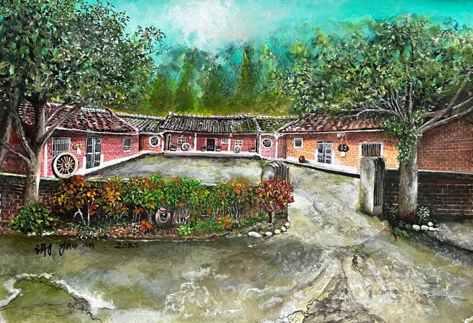 Hong Wa Cuo南投埔里紅瓦厝山居民宿 Экстерьер фото